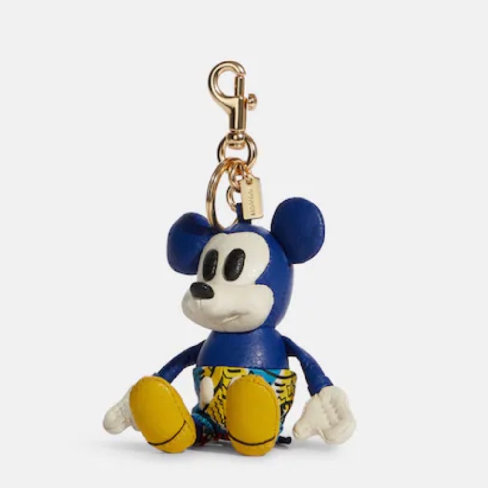 Coach C7117 Disney X Keith Haring Mickey Mouse Bag Charm Key Ring Fob